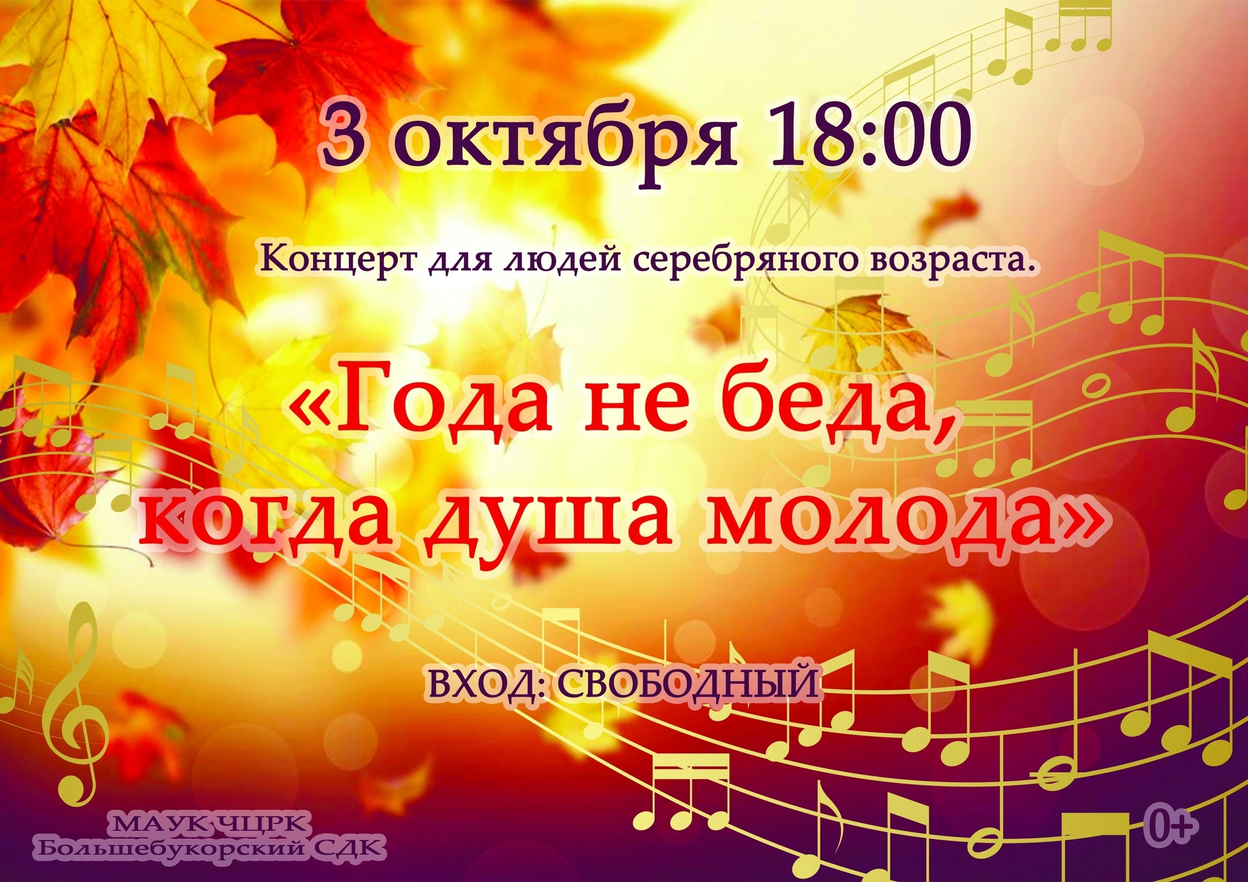 В Большебукорском сельском доме культуры состоится концерт для людей серебряного возраста