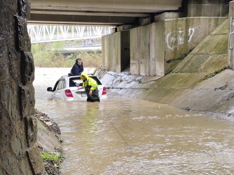 действия водителя при падении автомобиля в воду