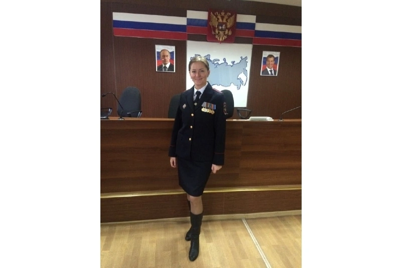 Дарья Кубская на службе в полиции