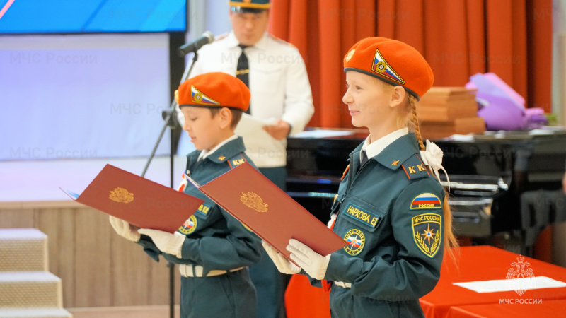 Ряды кадетов МЧС России в Омутинском округе пополнились!