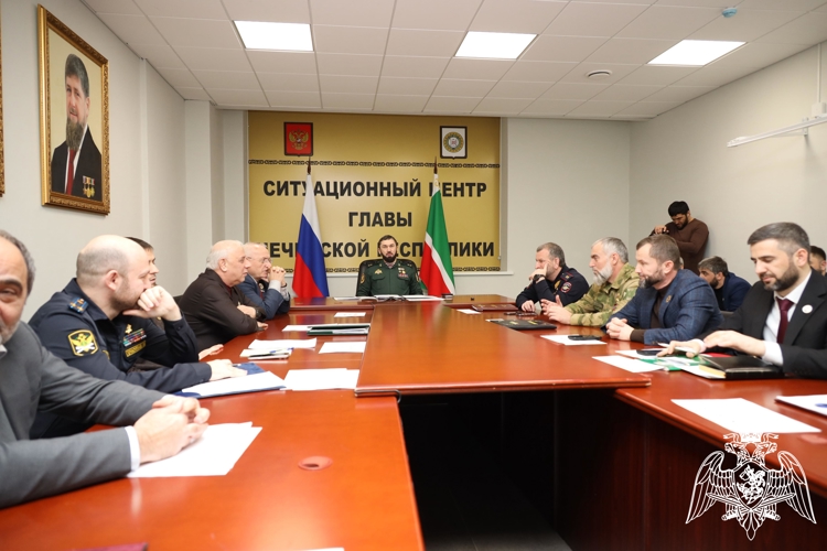Начальник Управления Росгвардии по Чеченской Республике принял участие в заседании Оперативного штаба