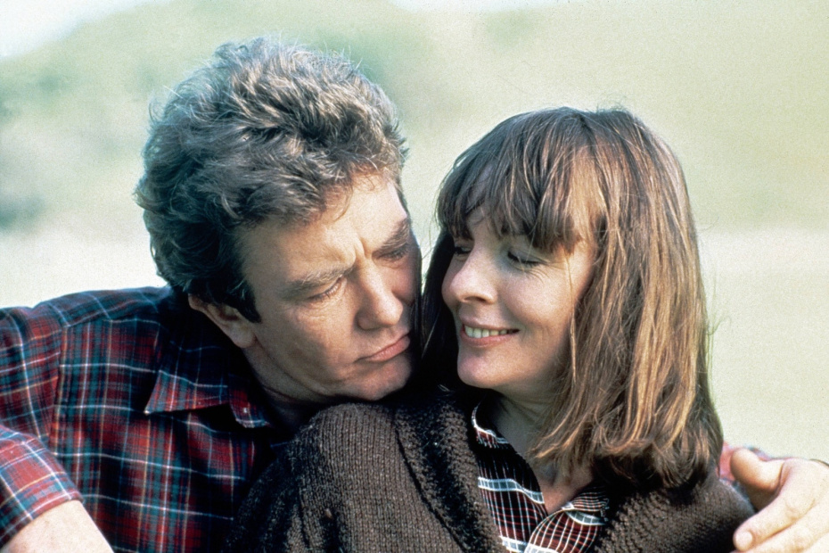 Дайан Китон , Альберт Финни в фильме  «Стреляй в луну » , 1982 г