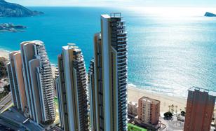 Двухуровневый пентхаус в закрытой резиденции с бассейнами, в 100 метрах от пляжа, Бенидорм, Испания за 1 740 000 €