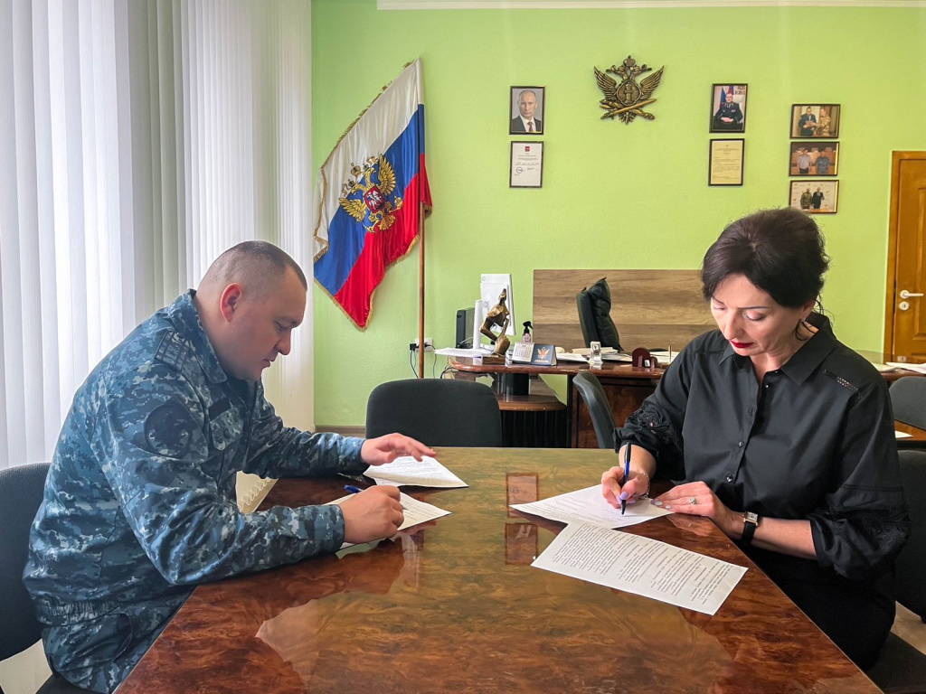 Начальник ГУФСИН России по Донецкой Народной Республике подписал соглашение о сотрудничестве с фондом «Защитники Отечества»