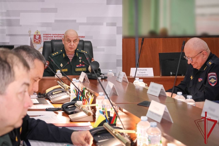 Оперативный штаб Северо-Западного округа войск национальной гвардии РФ обсудил обеспечение безопасности новогодних праздников