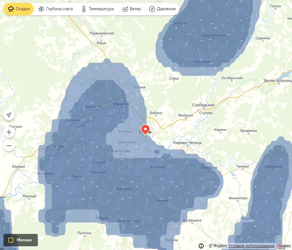 Осадки на карте череповец в реальном. Карта осадков Киров. Карта осадков Клинцы. Карта осадков Кировск.