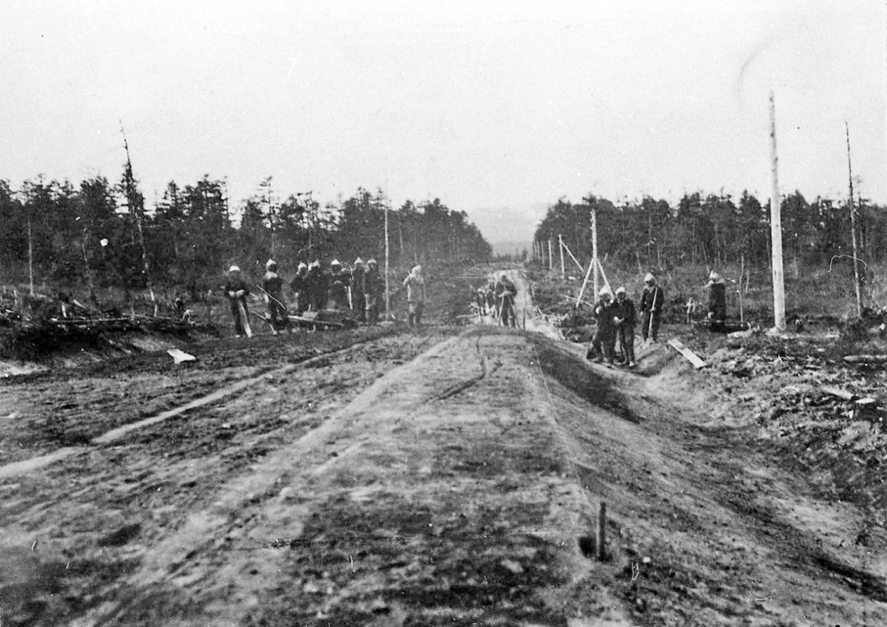 Строительство Колымской трассы. 30-е годы ХХ-го века
