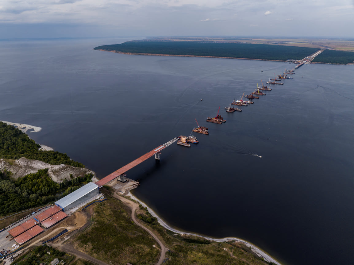 Дорога через волгу в китай