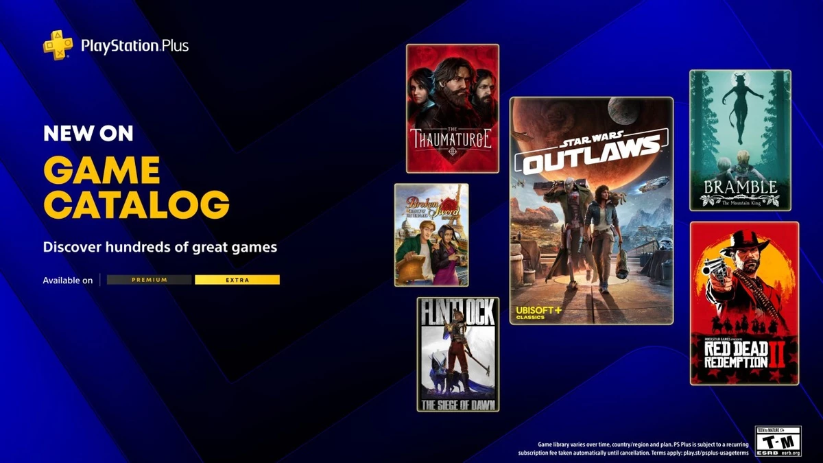 Star Wars Outlaws и Red Dead Redemption 2 пополнят каталог PlayStation Plus 19 мая