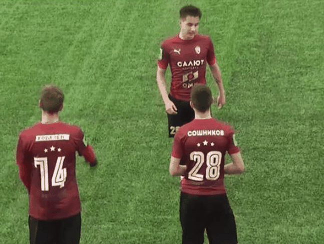 Павел Ковалёв в форме полевого игрока