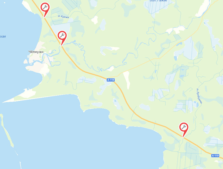 Карта медвежьегорска карелия