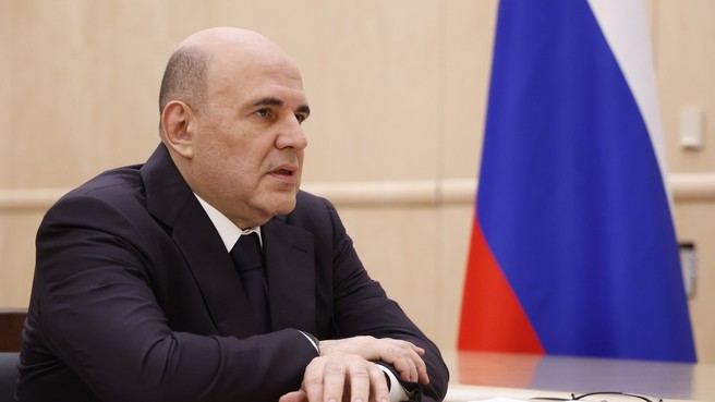 Встреча Михаила Мишустина с генеральным директором Российского научного фонда Владимиром Беспаловым