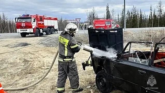 На объездной дороге Лабытнанги - Харп организованы и проведены тактико - специальные учения
