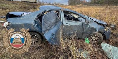 В Марксовском районе перевернулась Toyota: водитель погиб