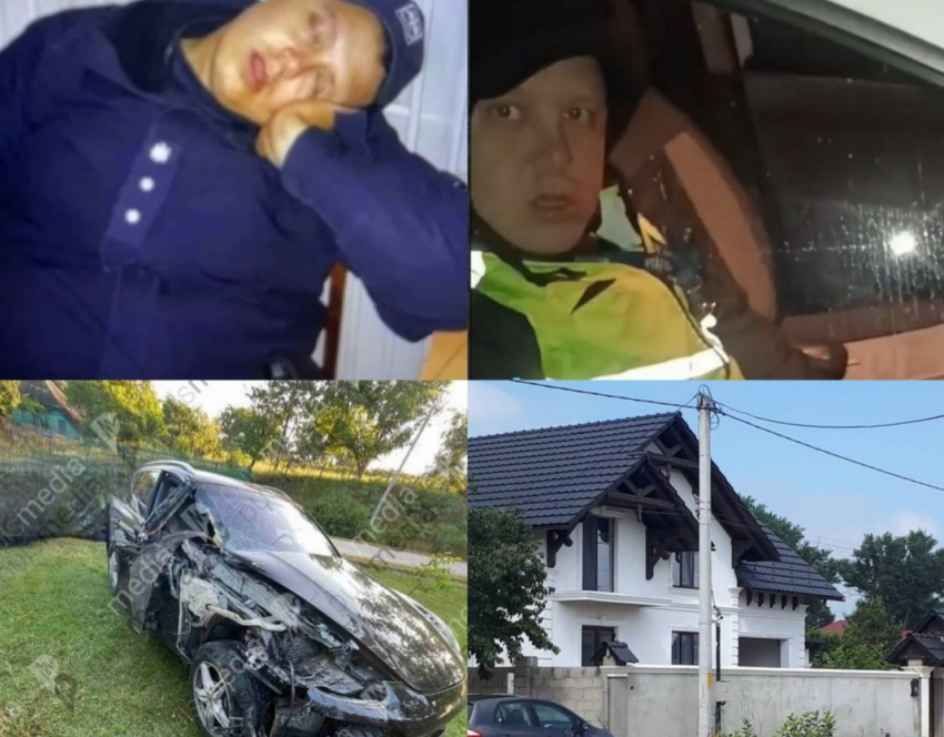 Pulsmedia: Полицейский INSP разбил свой Porsche и скрылся с места ДТП в Унгенах. Предположительно, был пьян за рулём