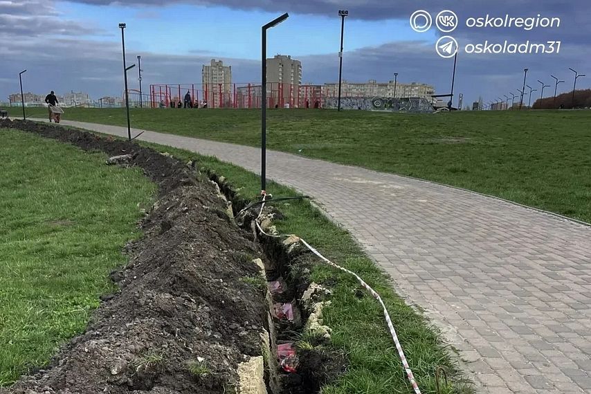 В парке «Зелёный Лог» меняют освещение: здесь будет 93 парковых и 15 грунтовых светильников