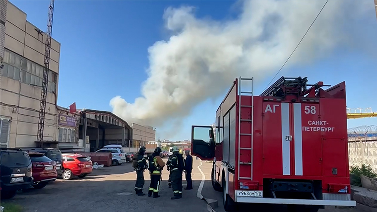 Пожар в санкт петербурге