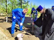 «Газпром трансгаз Казань» благоустроил территорию Архиерейского подворья в поселке Красный Ключ