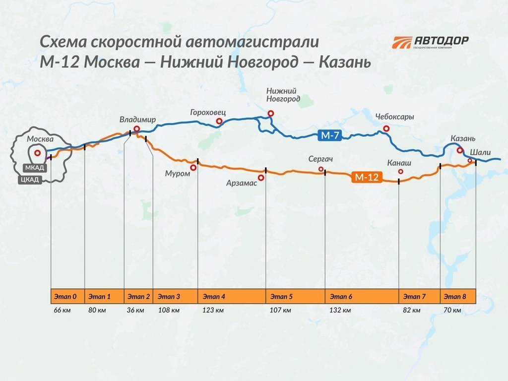 Проект м 12 на карте