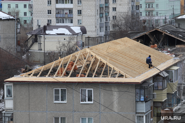 Поселок Восточный. Курган, крыша, ремонт крыши, крыша дома, капремонт, ремонт