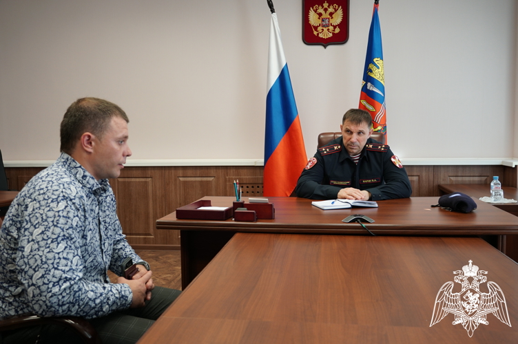 В Иванове начальник регионального Управления Росгвардии провел приём граждан в Приёмной Президента Российской Федерации в Ивановской области
