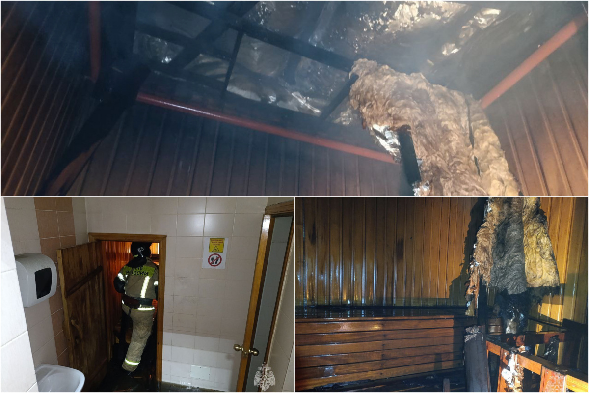 В Челябинске горела сауна в спорткомплексе на улице 40 лет Октября*