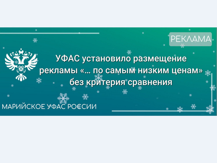 Марийское УФАС оштрафовало магазин за ненадлежащую рекламу