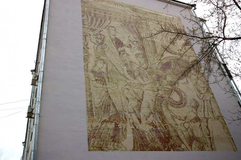 Нейросеть создала граффити по мотивам древнеримских мозаик.