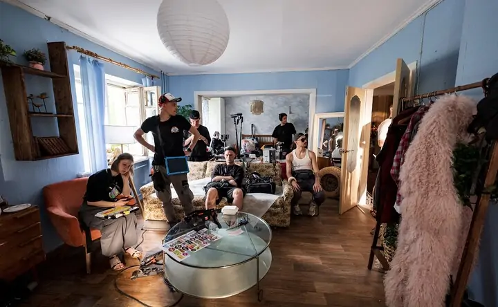 На съёмочной площадке сериала. Фото Wink.ru