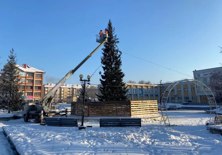 Снежный городок в Лесосибирске