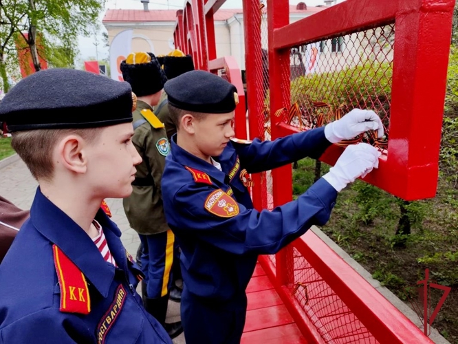 В Приморье с участием росгвардейцев проходит серия мероприятий, посвященная Дню Победы 