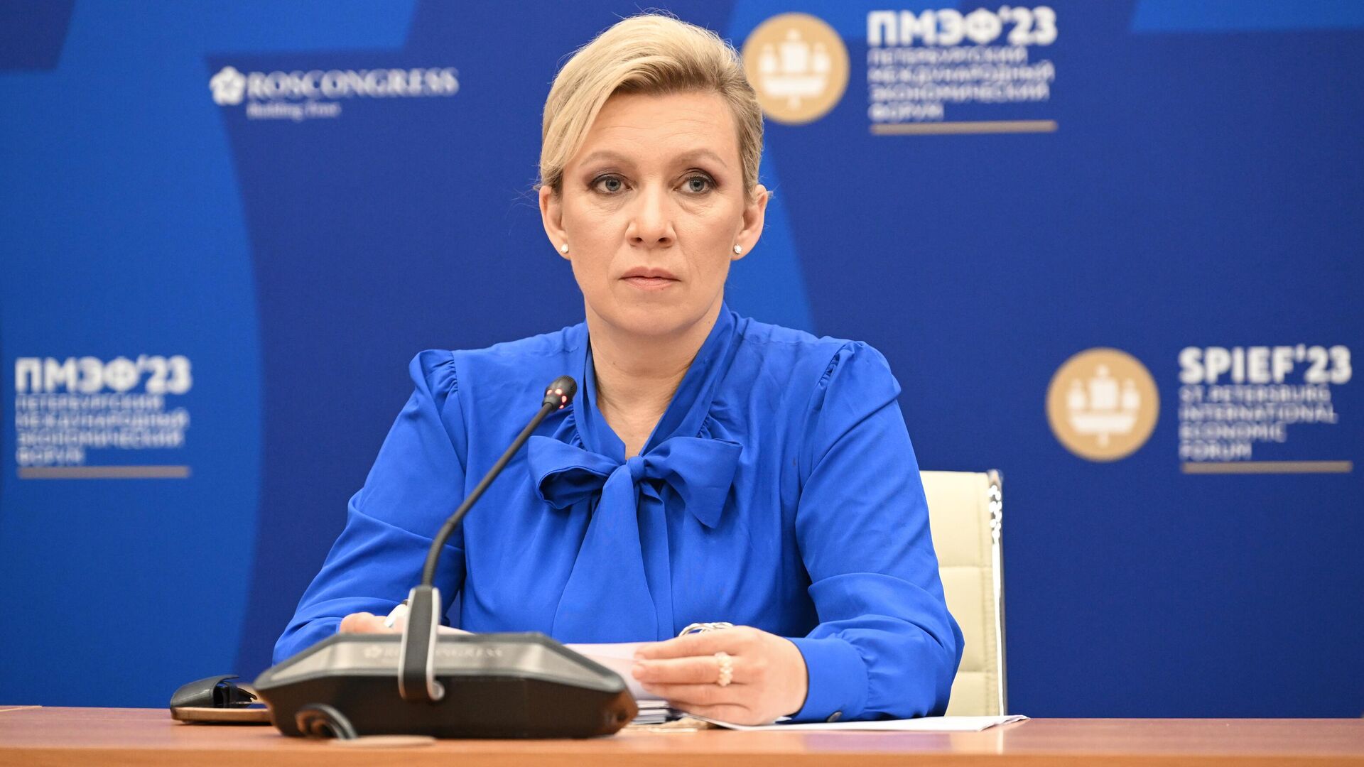 Официальный представитель Министерства иностранных дел России Мария Захарова - Sputnik Грузия, 1920, 18.10.2025