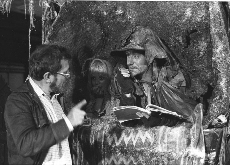 Александр Митта, Татьяна Аксюта (Марта), Андрей Миронов (Орландо) на съемках фильма «Сказка странствий»