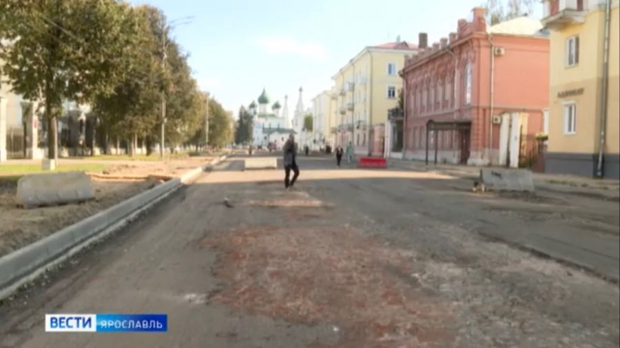 Ремонт Советской улицы в Ярославле задерживается