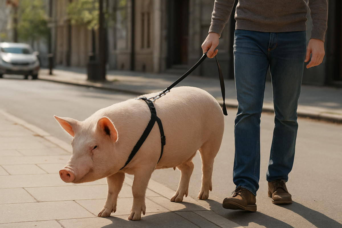 Чепчанин нарушил права свиньи