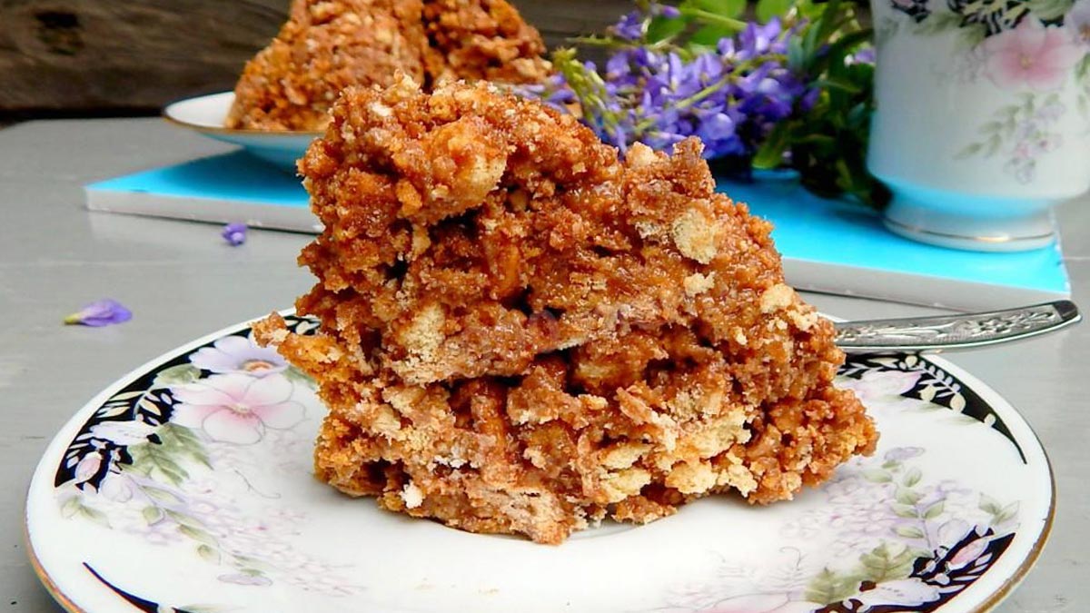 Десерт со сгущенкой без выпечки
