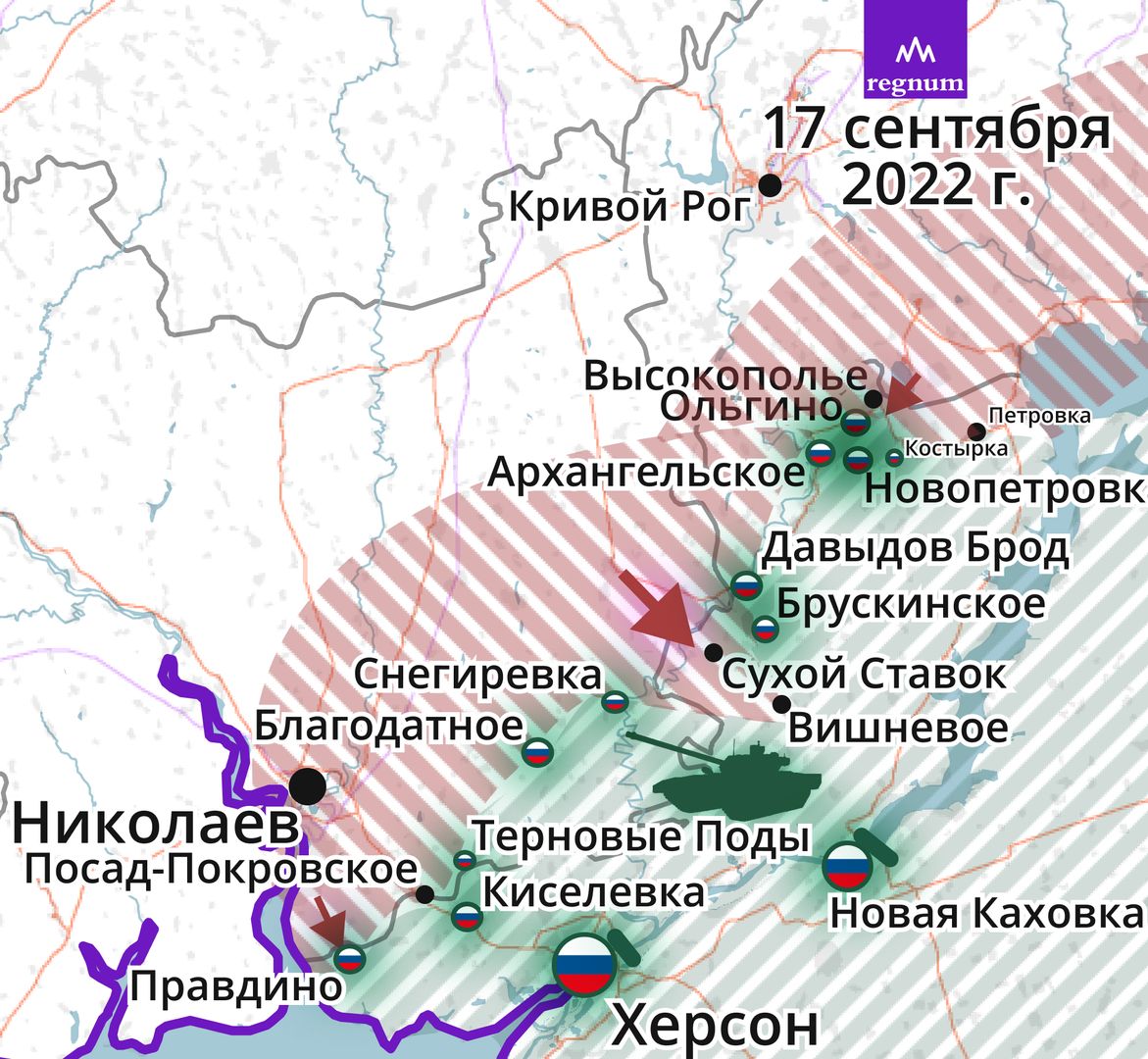 Карта херсонской области 2022