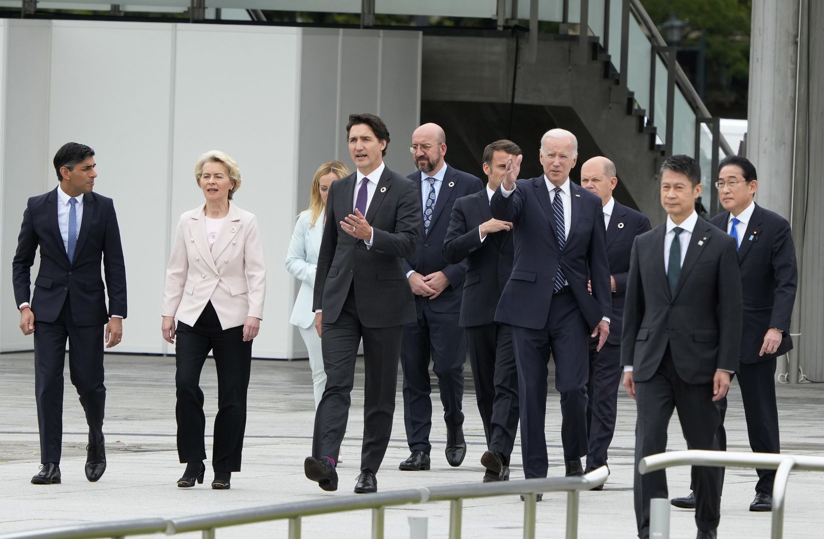 Лидеры стран G7 в Хиросиме, Япония, 19 мая 2023 года