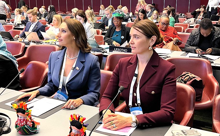 Сенаторы в составе делегации Федерального Собрания РФ участвуют в 151-й Ассамблее Межпарламентского союза в Женеве