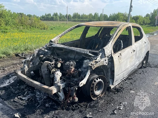 В Ивановской области за минувшие сутки сгорело два автомобиля 