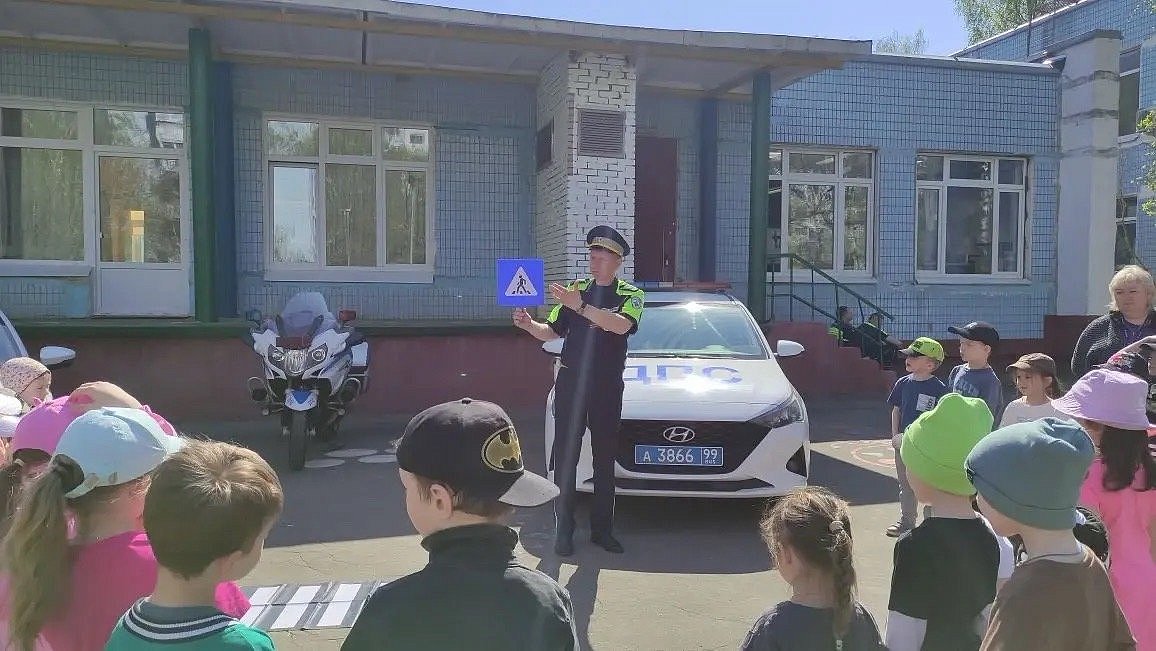 Автоинспекторы ЮЗАО столицы провели в детском саду профилактическое мероприятие
