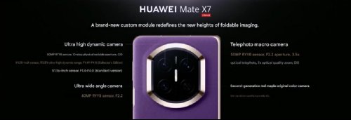Анонсы: Складной смартфон Huawei Mate X7 представлен официально