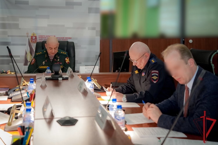 Руководство ГУ Росгвардии приняло участие в заседании оперативного штаба Северо-Западного округа войск национальной гвардии России