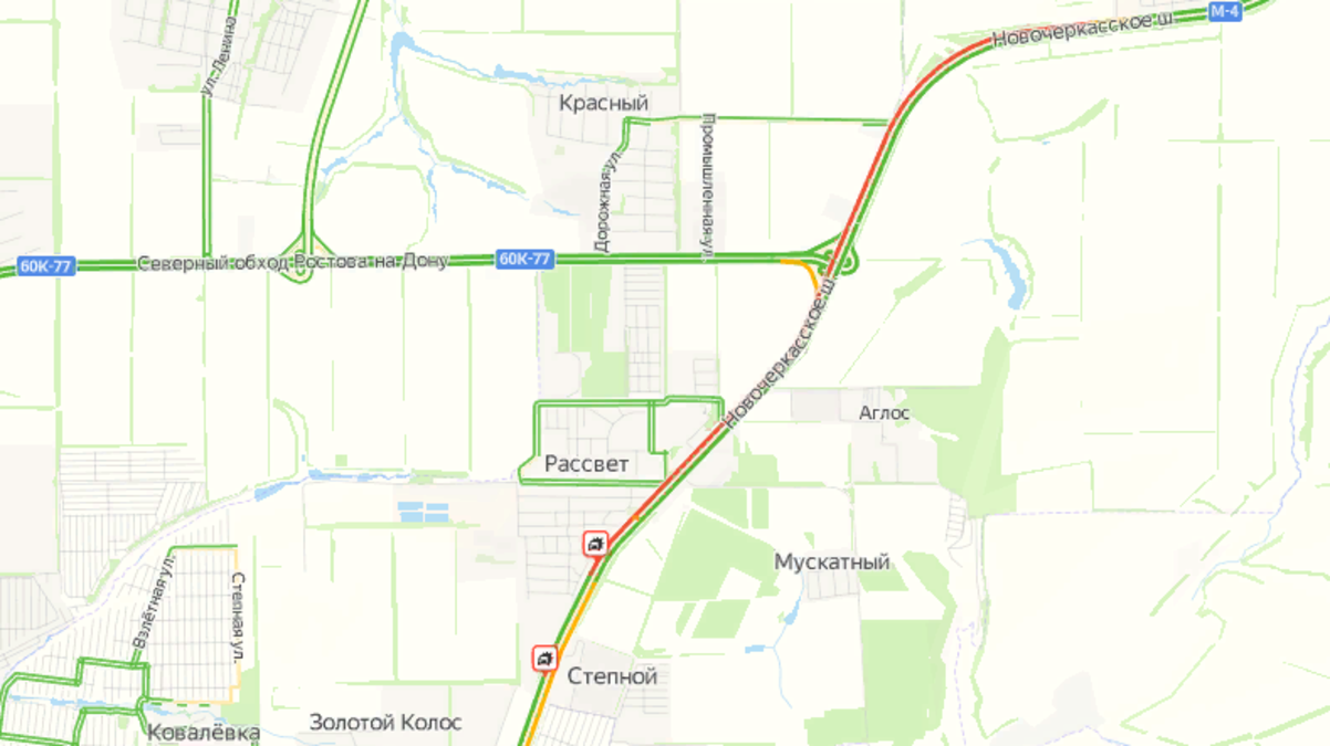 Карта новочеркасска с пробками