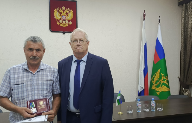 Работнику Управления Портнягину И.В. вручена медаль Республики Коми «За верность долгу»