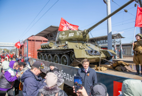 Хабаровск встретил Поезд Победы
