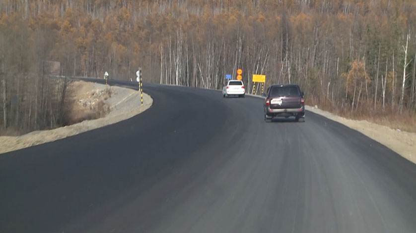 Пробка на трассе м53 сейчас
