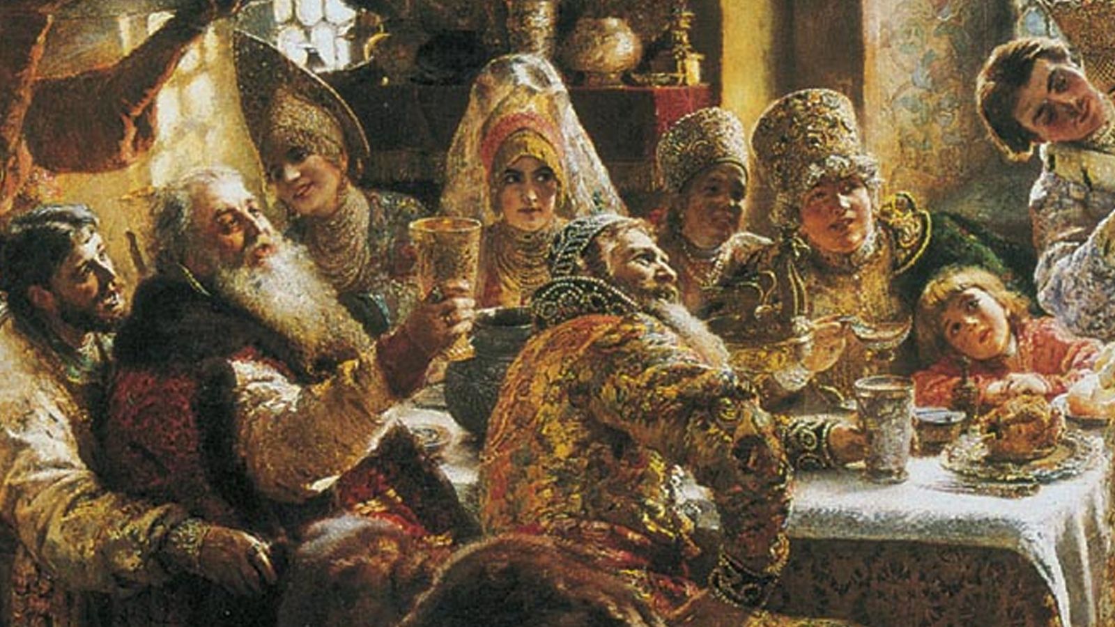 Боярский пир картина маковского