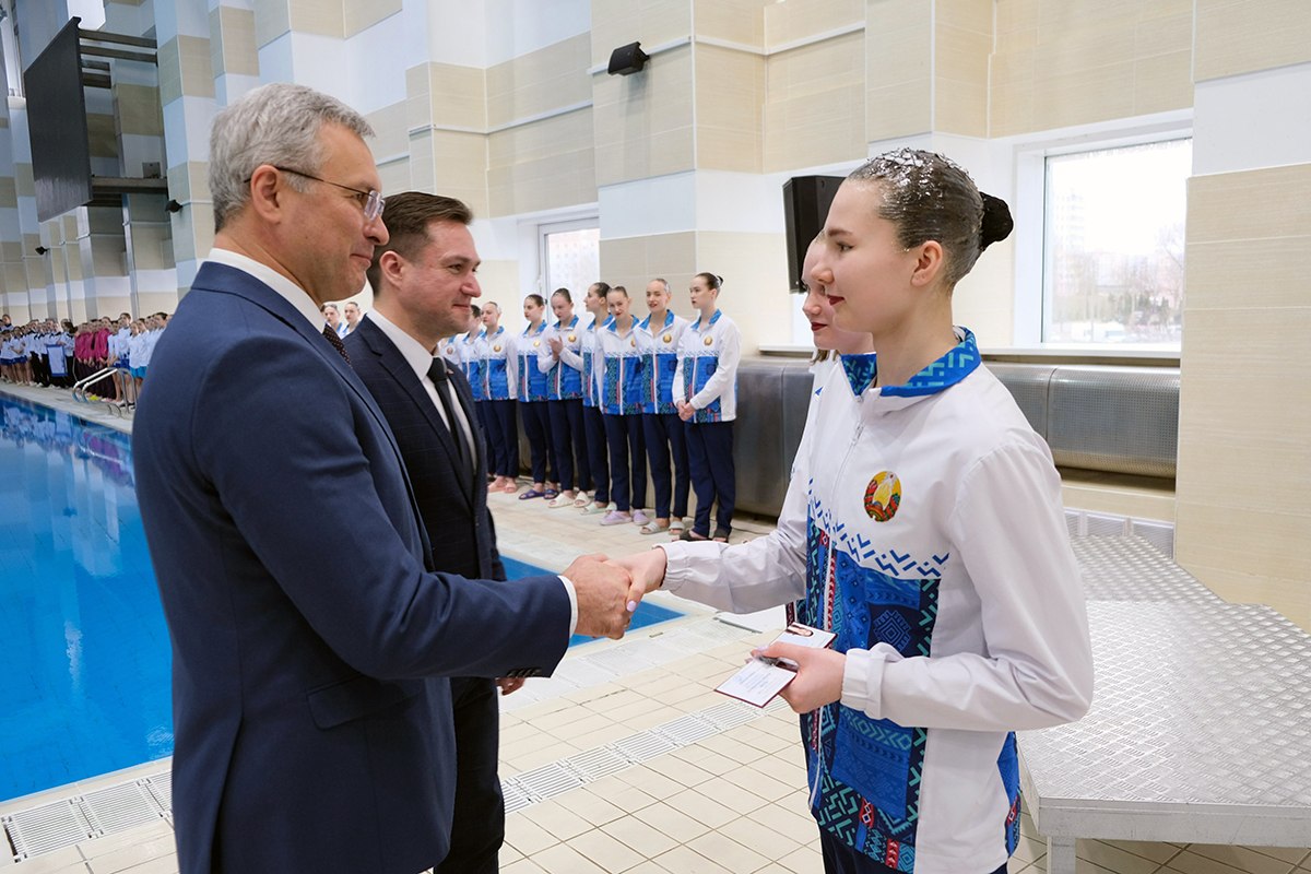 БУТБ приняла участие в церемонии открытия Чемпионата Республики Беларусь по синхронному плаванию