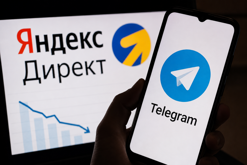 Реклама в Telegram через Яндекс Директ подешевела на 17% после замедления мессенджера в России